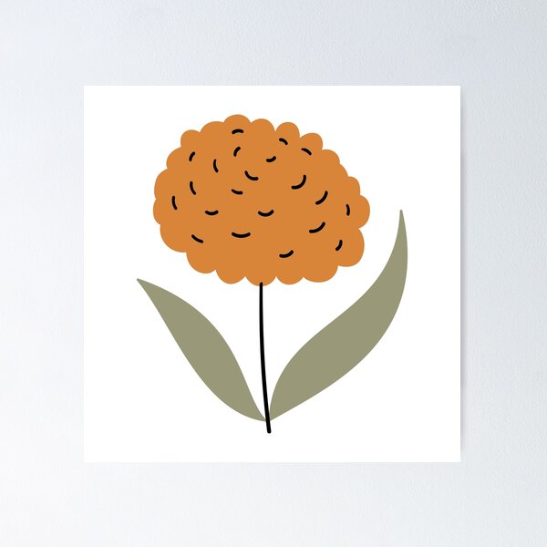 Item preview, Lindo crisantemo, acogedor diseño otoñal. designed and sold by missbobbit.