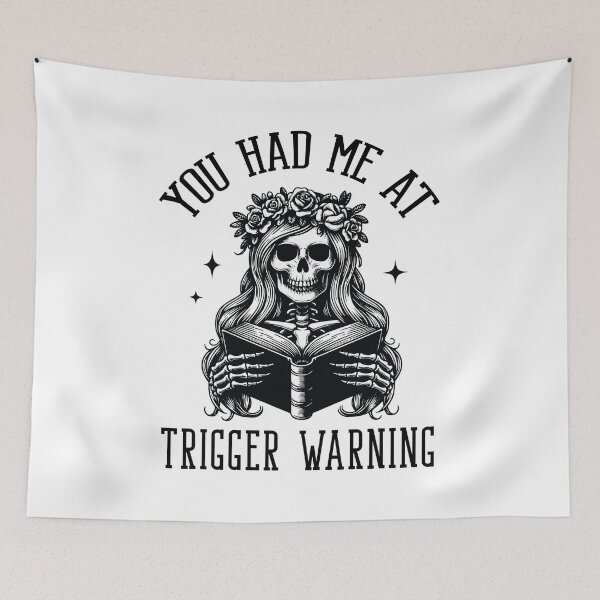 Item preview, Spicy Smutty Book Reader You Had Me At Trigger Warning designed and sold by DesignsByAnett.