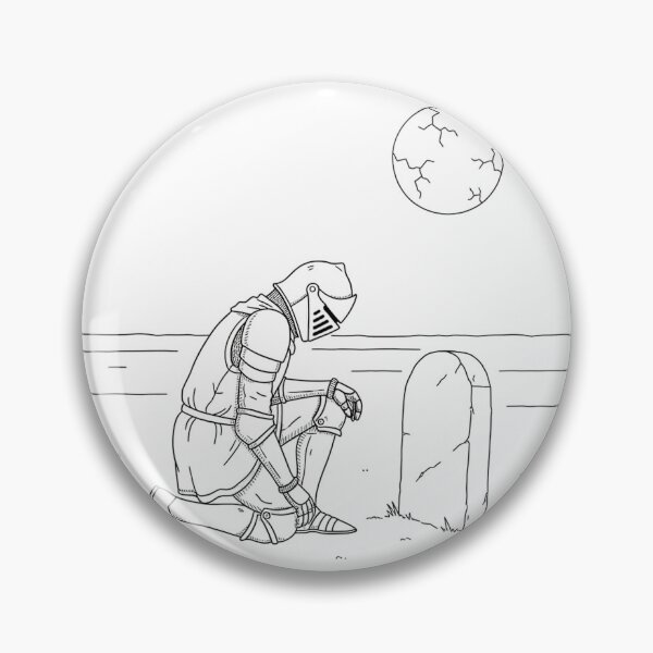 Item preview, Fallen Warrior - Knight at Grave Dark Souls Art designed and sold by OutterFit.