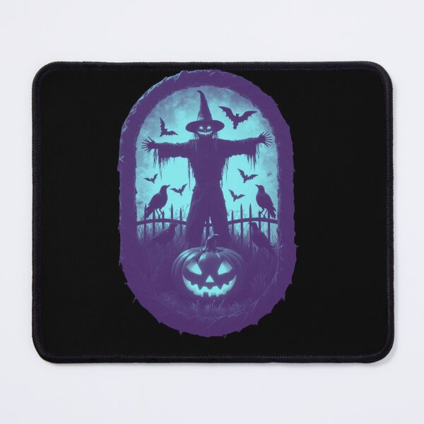 Item preview, A Sinister Scarecrow Under The Fiery Halloween Sky designed and sold by e-camelleone.