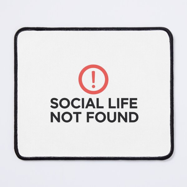 Artikelvorschau, 404 Social Life Not Found – Lustiges Programmierer-T-Shirt entworfen und verkauft von InOrazio.