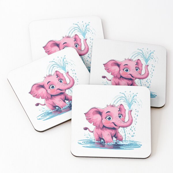 Item preview, Playful Pink Baby Elephant designed and sold by 0606PM.