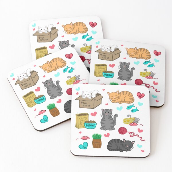Item preview, Kitty Cat Stickers | Cat Pattern | Cozy Cats | Gift for Cat Lovers designed and sold by ScribbL-ScrabbL.