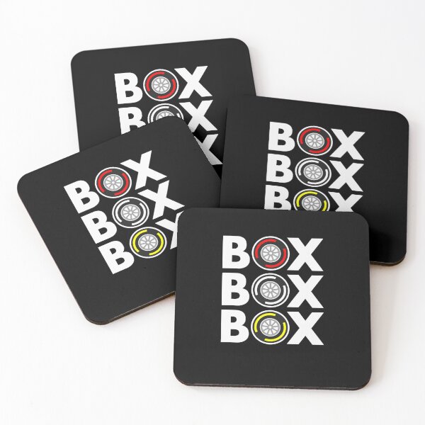 Artikelvorschau, Box Box Box F1 Reifenmischung Weiß Text Design entworfen und verkauft von EckhardVetter.