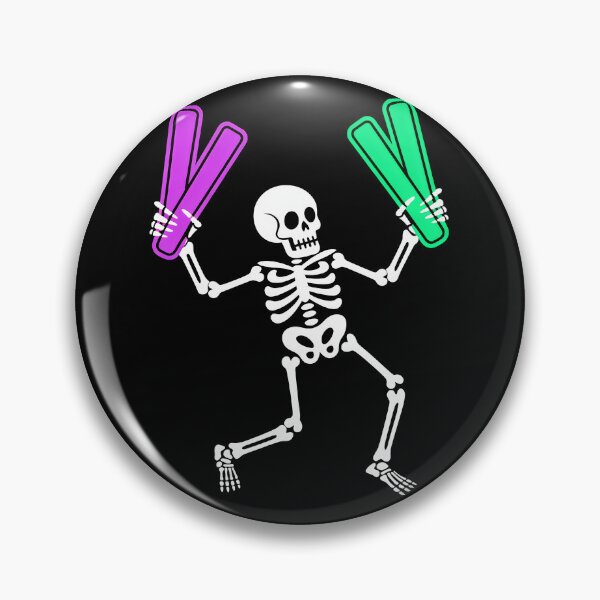 Item preview, Neon Rave Skeleton Dance Party Glow Stick designed and sold by Shoot-The-Moon.