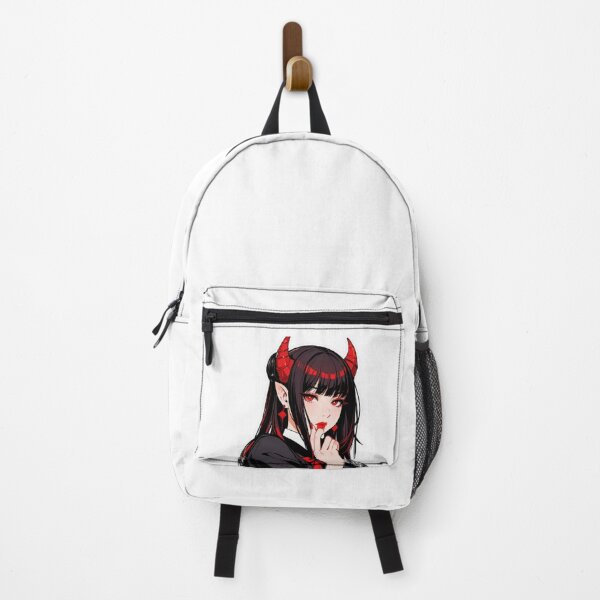 Item preview, Anime Demon Girl Sticker – Red Horns, Gothic Aesthetic, Manga Style designed and sold by NexaSpire.