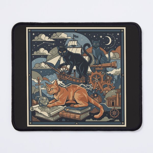 Item preview, Cyber ​​cats on a night out designed and sold by Studio Yvonne .