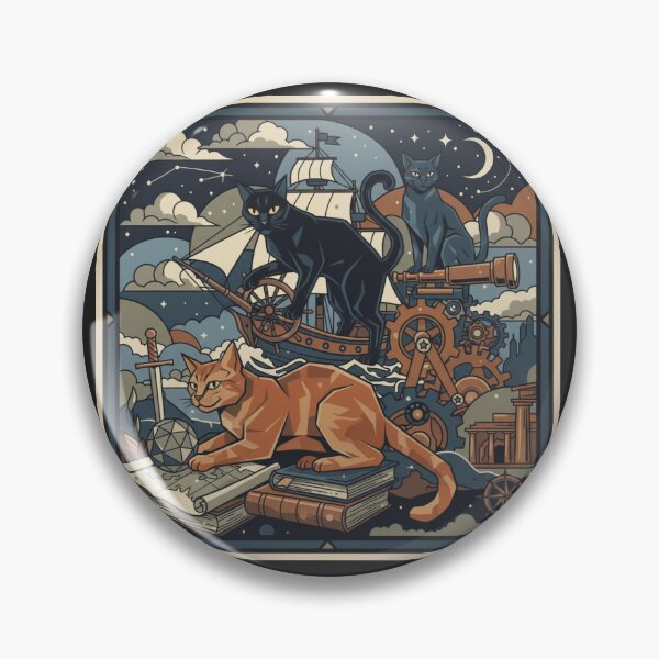 Item preview, Cyber ​​cats on a night out designed and sold by Studio Yvonne .