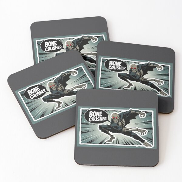 Item preview, Over-the-Top Anime Skeleton Meme – Bone Crusher Sticker designed and sold by Artritz.