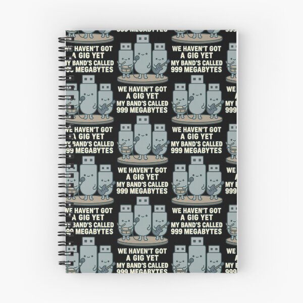 Item preview, 999 Megabytes Band – Funny Tech and Music Pun Design designed and sold by TeeTimeTreasure.