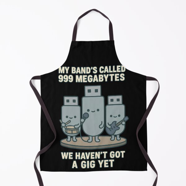 Item preview, 999 Megabytes Band – Funny Tech and Music Pun Design designed and sold by TeeTimeTreasure.