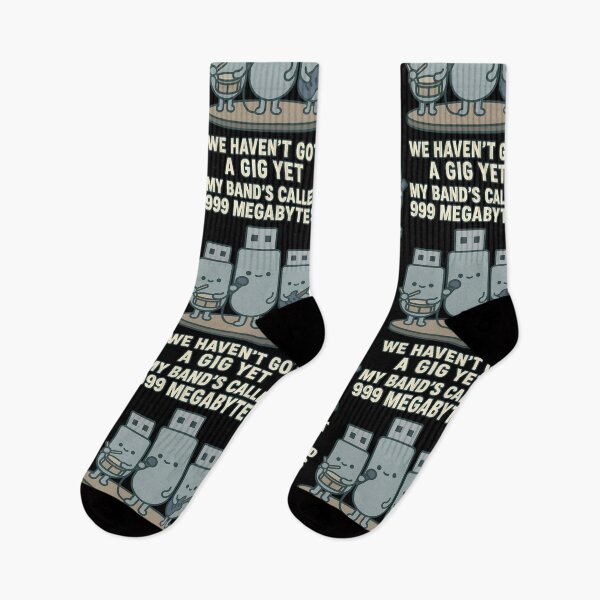 Item preview, 999 Megabytes Band – Funny Tech and Music Pun Design designed and sold by TeeTimeTreasure.