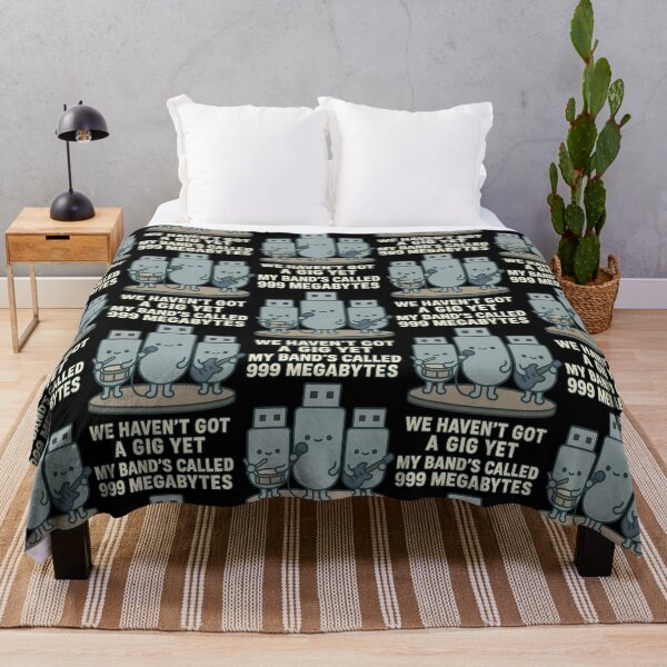 Item preview, 999 Megabytes Band – Funny Tech and Music Pun Design designed and sold by TeeTimeTreasure.