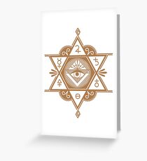 Mysticism Symbol Greeting Card