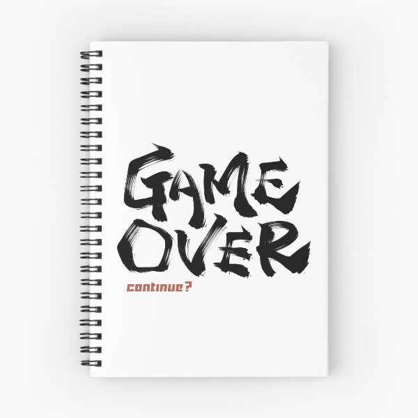 Item preview, Game over continue?  Japanese style calligraphy art for game lover designed and sold by Necokite.