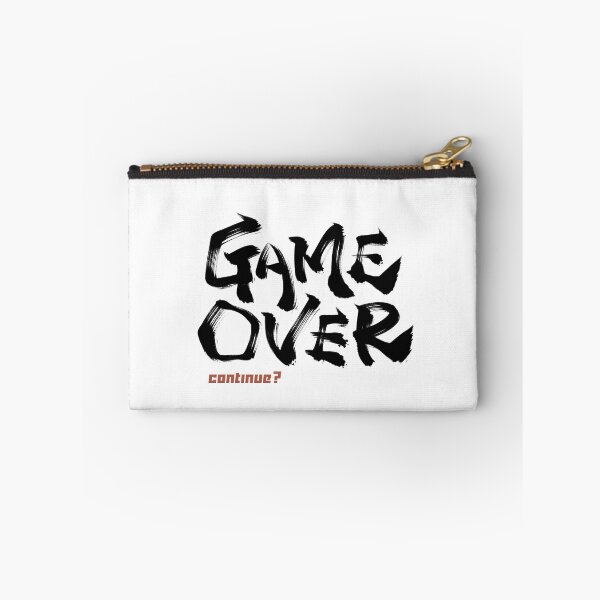 Item preview, Game over continue?  Japanese style calligraphy art for game lover designed and sold by Necokite.