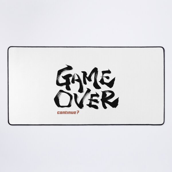 Item preview, Game over continue?  Japanese style calligraphy art for game lover designed and sold by Necokite.