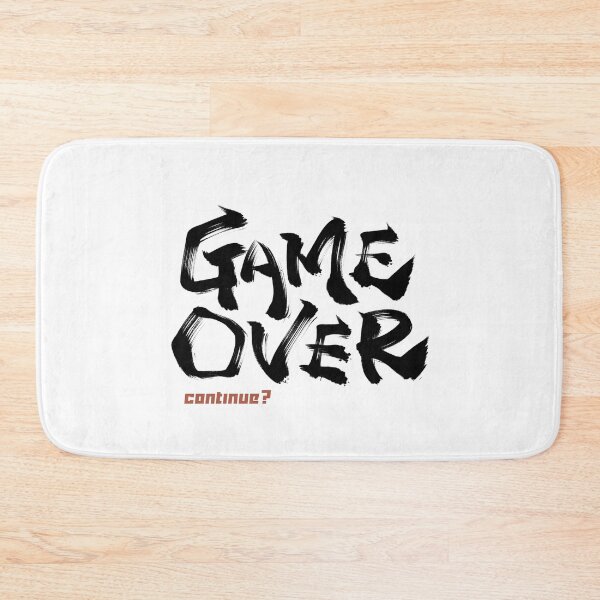 Item preview, Game over continue?  Japanese style calligraphy art for game lover designed and sold by Necokite.