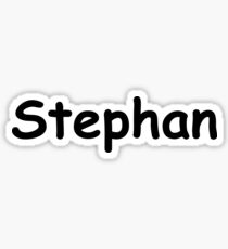 Font Name Stephan Sticker