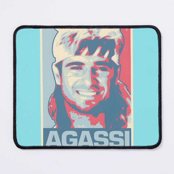 Item preview, Retro Agassi Portrait | PERFECT GIFT FOR YOU AND FRIENDS designed and sold by ThulaniNcube.