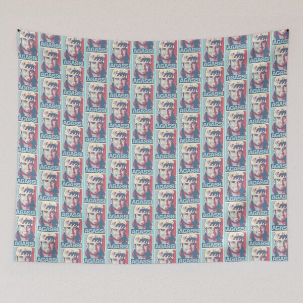 Item preview, Retro Agassi Portrait | PERFECT GIFT FOR YOU AND FRIENDS designed and sold by ThulaniNcube.