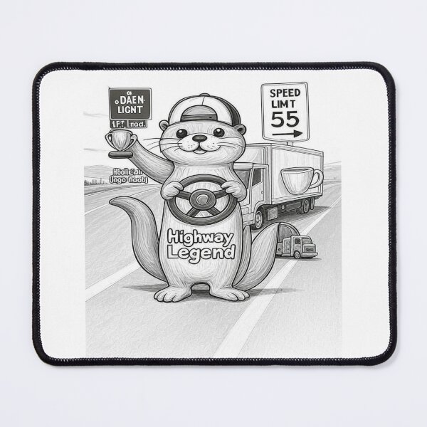 Item preview, Otter Trucker Anatomy Chart – Funny Gift designed and sold by SHOP SOUS⭐⭐⭐⭐⭐.