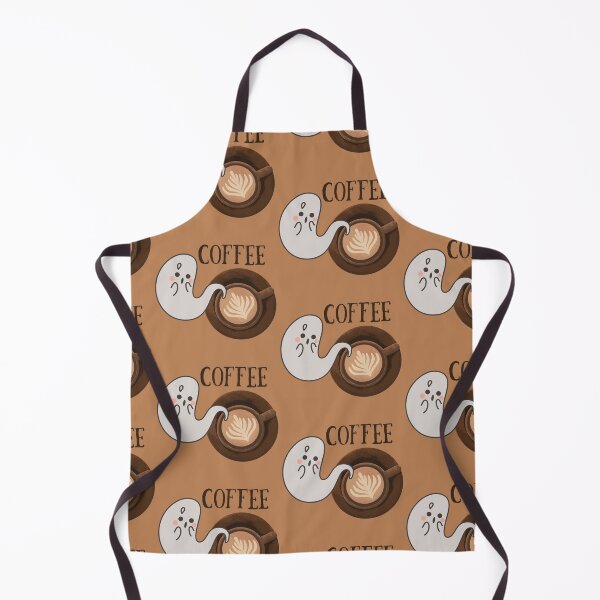 Item preview, Halloween Cute and Spooky Ghost with Coffee designed and sold by Furkan Al-Gburi.