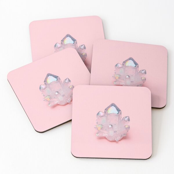Item preview, Kawaii Pastel Crystal Cluster | Cute Rainbow Sparkle Art designed and sold by PawxelArt.