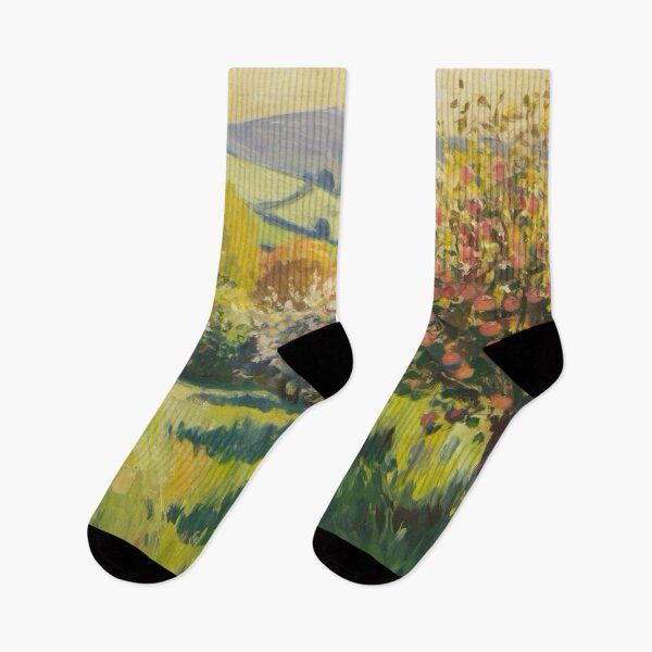 Item preview, Blossoming Orchard in Spring – French Countryside Impressionist Painting designed and sold by CARRAANN.