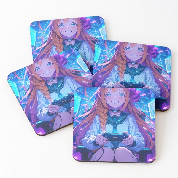 Item preview,  Pecorine Princess Connect Game Girl Waifu Neon Joy Gamer Chair designed and sold by HumbertoValveno.