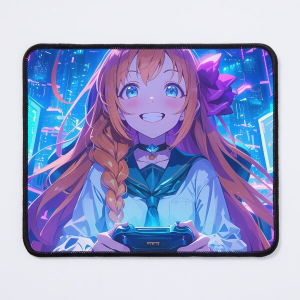 Item preview,  Pecorine Princess Connect Game Girl Waifu Neon Joy Gamer Chair designed and sold by HumbertoValveno.