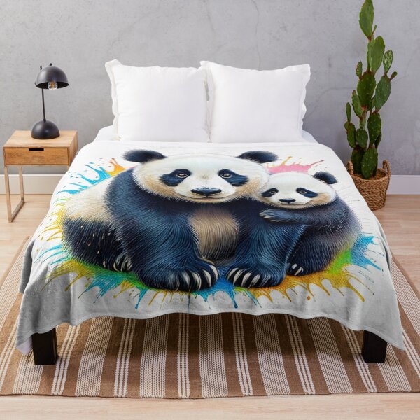 Item preview, Together Always - Panda Love in Splash Art designed and sold by BhavnaGamiArts.