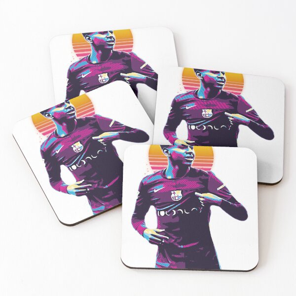 Item preview, Lamine Yamal Retro Neon Barcelona Football Poster designed and sold by choluren.