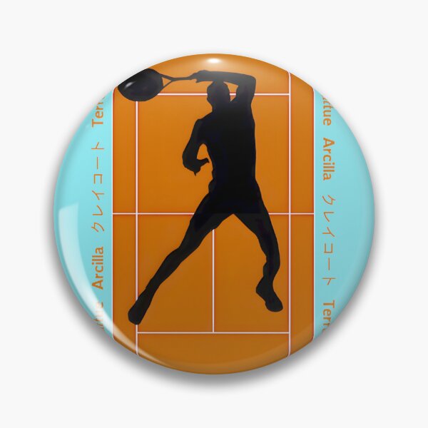 Artikelvorschau, Tennisspieler-Vorhand-Smash auf Sandplatz | PERFEKTES GESCHENK FÜR SIE UND FREUNDE entworfen und verkauft von ThulaniNcube.