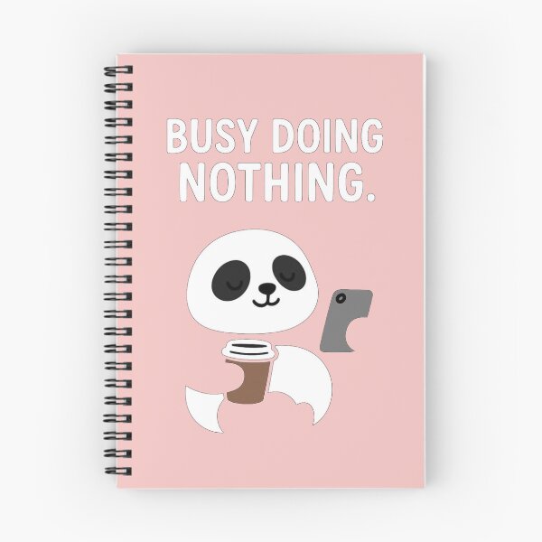 Item preview, Busy Doing Nothing Panda T-shirt | Cute Lazy Panda Funny Quote | Coffee & Chill designed and sold by KDesignCrafts.