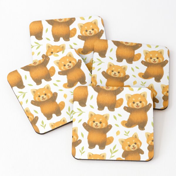 Item preview, Red panda pattern designed and sold by mayhaku.