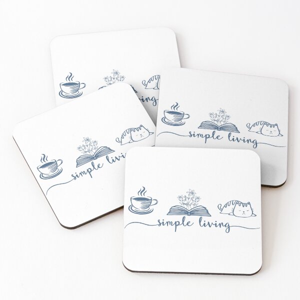 Item preview, Coffee Books Cats - Simple Living designed and sold by Primroaddesigns.