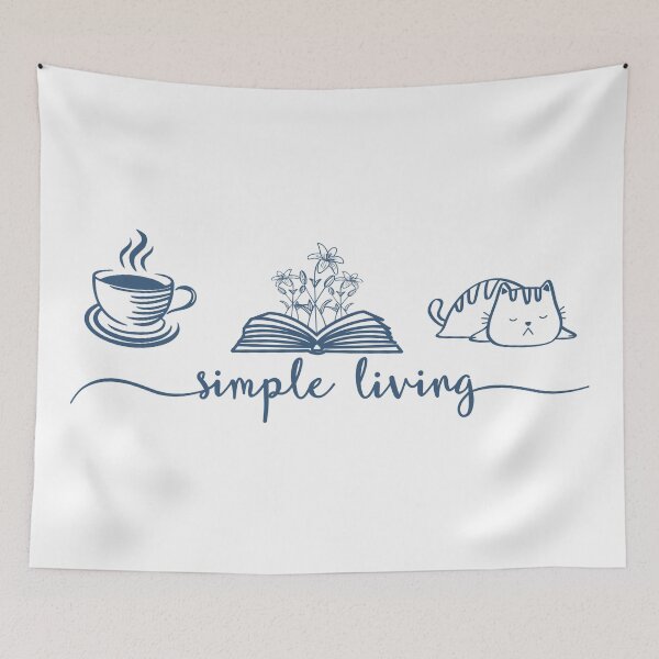 Item preview, Coffee Books Cats - Simple Living designed and sold by Primroaddesigns.