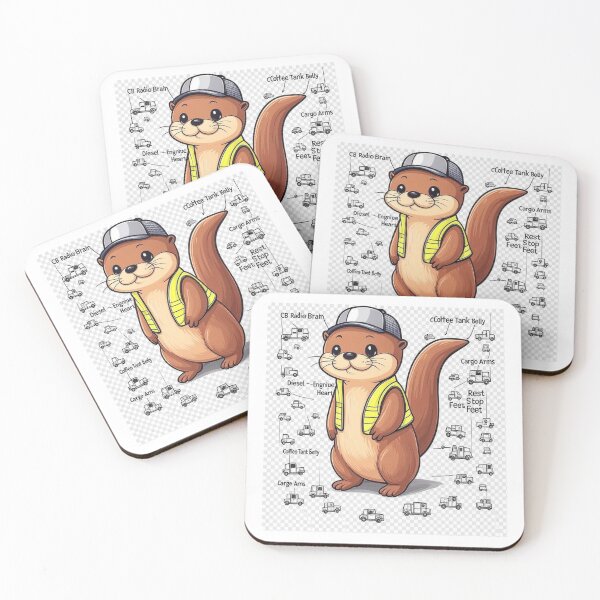 Item preview, Coffee, Diesel and Otters – Trucker Fuel designed and sold by SHOP SOUS⭐⭐⭐⭐⭐.