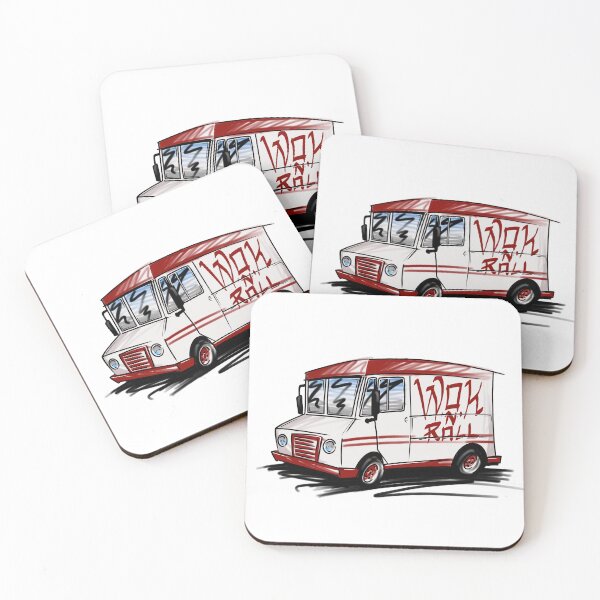 Item preview, Street Food Truck - Wok n Roll designed and sold by Yeomans Cartoons.