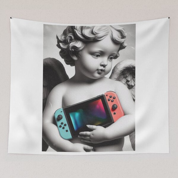 Item preview, "Cherub Controller: Divine Intervention in Co-op Mode" designed and sold by Print Fiction.