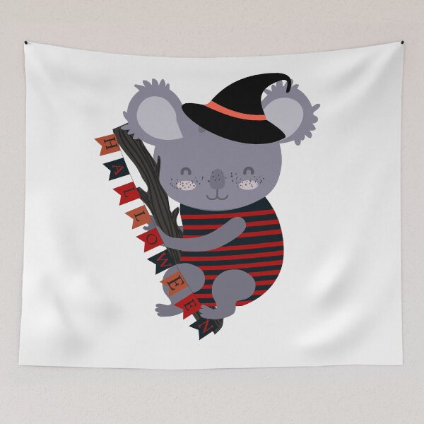 Item preview, Halloween Illustration with Koala Wear Magic Hat and Sweater designed and sold by AlginaPugachova.