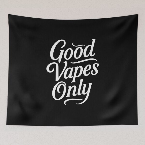 Artikelvorschau, Good Vapes Only – Tattoo Style Lettering entworfen und verkauft von House of Taste Designs.
