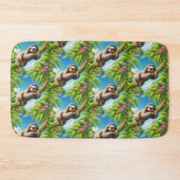 Item preview, sloth sleeping on a tree designed and sold by Dogandesighn.
