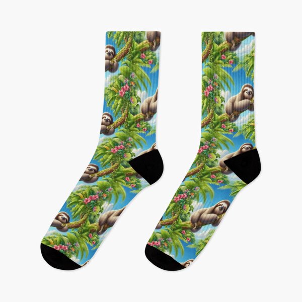 Item preview, sloth sleeping on a tree designed and sold by Dogandesighn.
