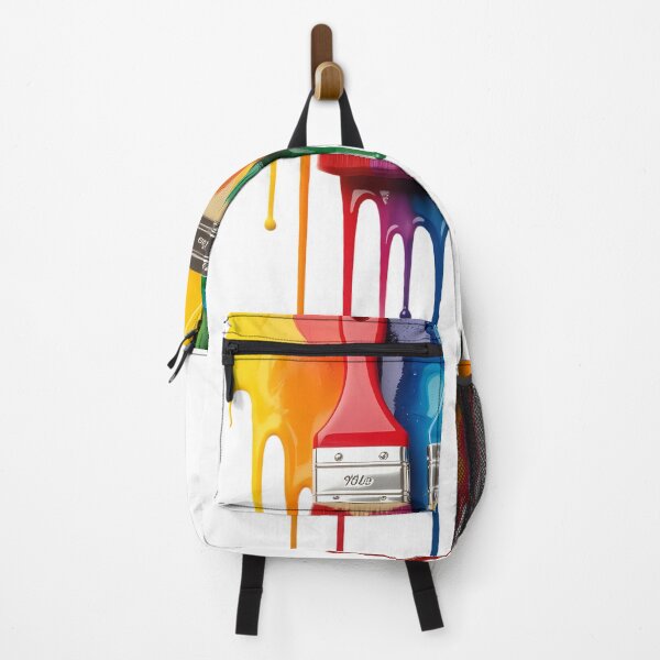 Item preview, Artists Paint Brushes Sticker — Vibrant Dripping Paint Art designed and sold by Vibranta Studio.