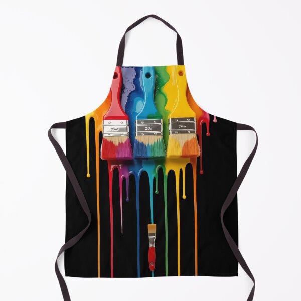 Item preview, Artists Paint Brushes Sticker — Vibrant Dripping Paint Art designed and sold by Vibranta Studio.