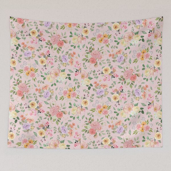 Item preview, Summer Boho Floral on Baby Pink designed and sold by KSimpson838.