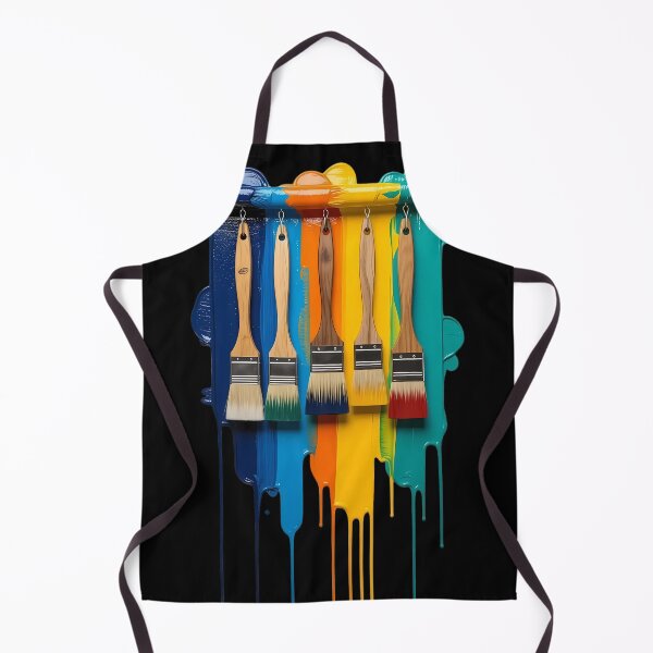 Item preview, Paint Brushes Sticker — Vibrant Dripping Paint Art designed and sold by Vibranta Studio.