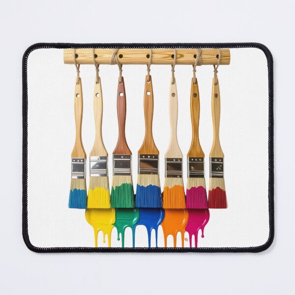 Item preview, Paint Brushes Sticker — Vibrant Dripping Paint Art designed and sold by Vibranta Studio.